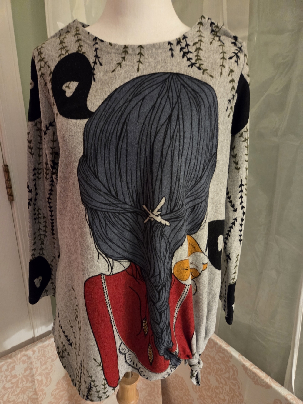 Seusyu Cartoon Game "Character" Shirt - Sweater - Dress - Top Asymmetrical Side - Picture 14 of 15